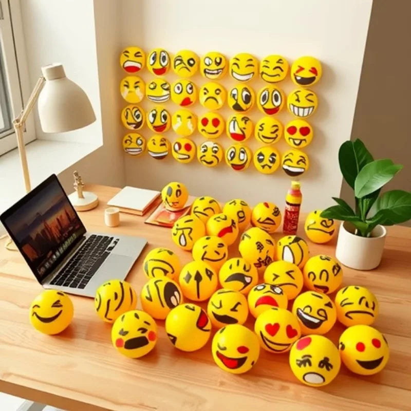 Stress Relief Foam Sponge Stress Ball Squeeze Ball Toy Squeeze Hand Wrist Exercise Sponge Toy for Kid Adult Child Creative Gifts.