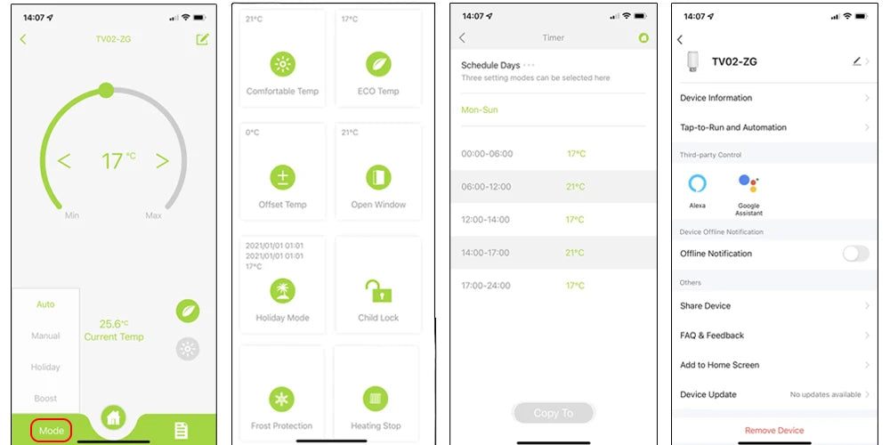 Tuya Smart ZigBee Radiator Actuator TRV Programmable Thermostatic Radiator Valve App Remote Temperature Controller Support Alexa.