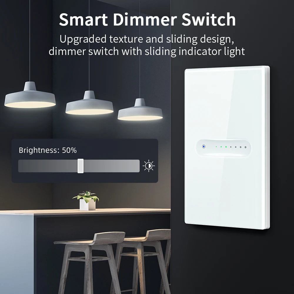 AVATTO Tuya WiFi/ZigBee 1/2 Gang Dimmer Licht Schalter Touch Panel APP Fernbedienung Smart Dimmer Schalter Für Alexa google Hause.