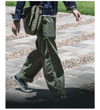 Bronson 1947 Model 838A OD7 Fatigue Utility Pants Men HBT OG-107 Baker Trousers