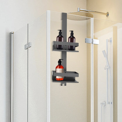 Hängendes 2-stufiges Duschregal, Badezimmerregal, 304 Edelstahl, für Küche, Wohnzimmer, Balkon