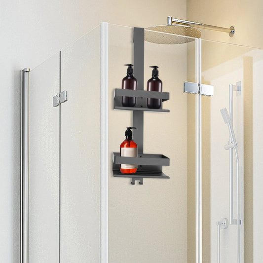 Hängendes 2-stufiges Duschregal, Badezimmerregal, 304 Edelstahl, für Küche, Wohnzimmer, Balkon