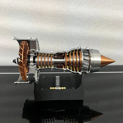 TR900 Aviation Turbofan Engine Model DIY Model Kit 27CM Electric Turbofan Engine Assembly Toy Kit.