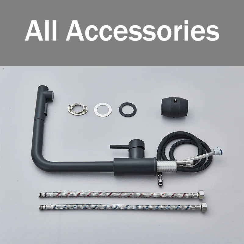 Pull Out Kitchen Sink Faucet Two Model Stream Sprayer Nozzle Stainless Steel Hot Cold Wate Mixer Tap Deck