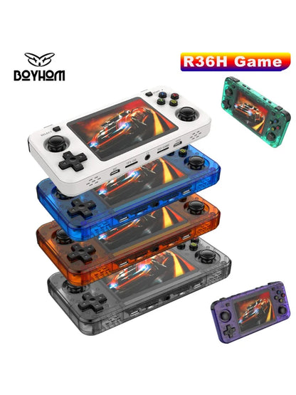 15000+ Ready Games! 3.5" IPS Retro Handheld Console RK3326, 3000mAh Long Play original ARKOS Blue R36H 64GB 128GB.