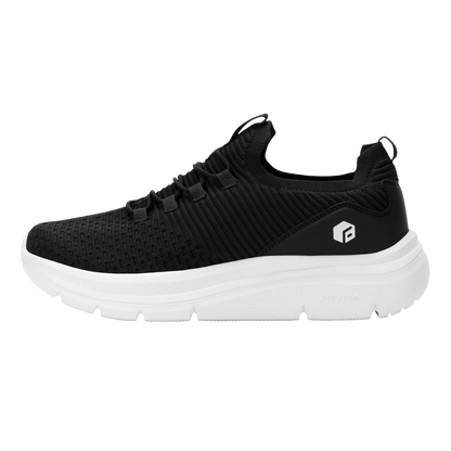 FitVille Herrenschuhe zum Hineinschlüpfen, leichte, breite Breite für Plattfüße, Plantarfasziitis, Fersenschmerzlinderung