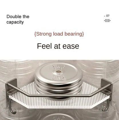 2PCS Badezimmer Acryl Regale Küche Lagerung Organizer Shampoo Regal Dusche Regal Bad Zubehör Kein Bohrer Lagerung Regal