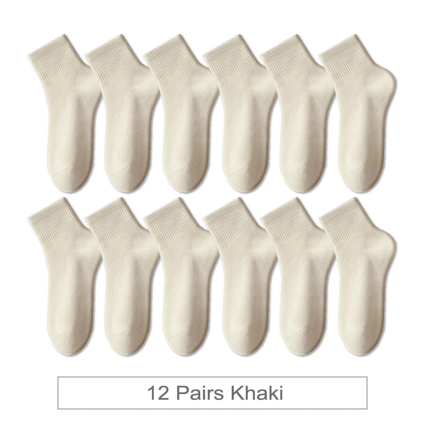 12 Pairs New Woman Cotton Socks Men Sock Short Ankle Colorful Autumn Spring Soft Breathable Colorful Girl Sock.