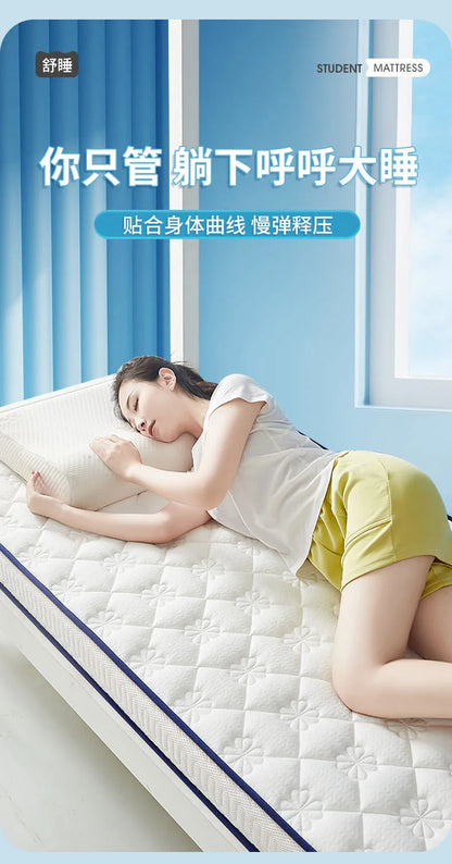 Latexmatratze für Studentenwohnheime, Einzelkissen, 90 x 190 cm, Universitäts-Etagenbettvermietung, spezielles 1,2 m langes Kissen