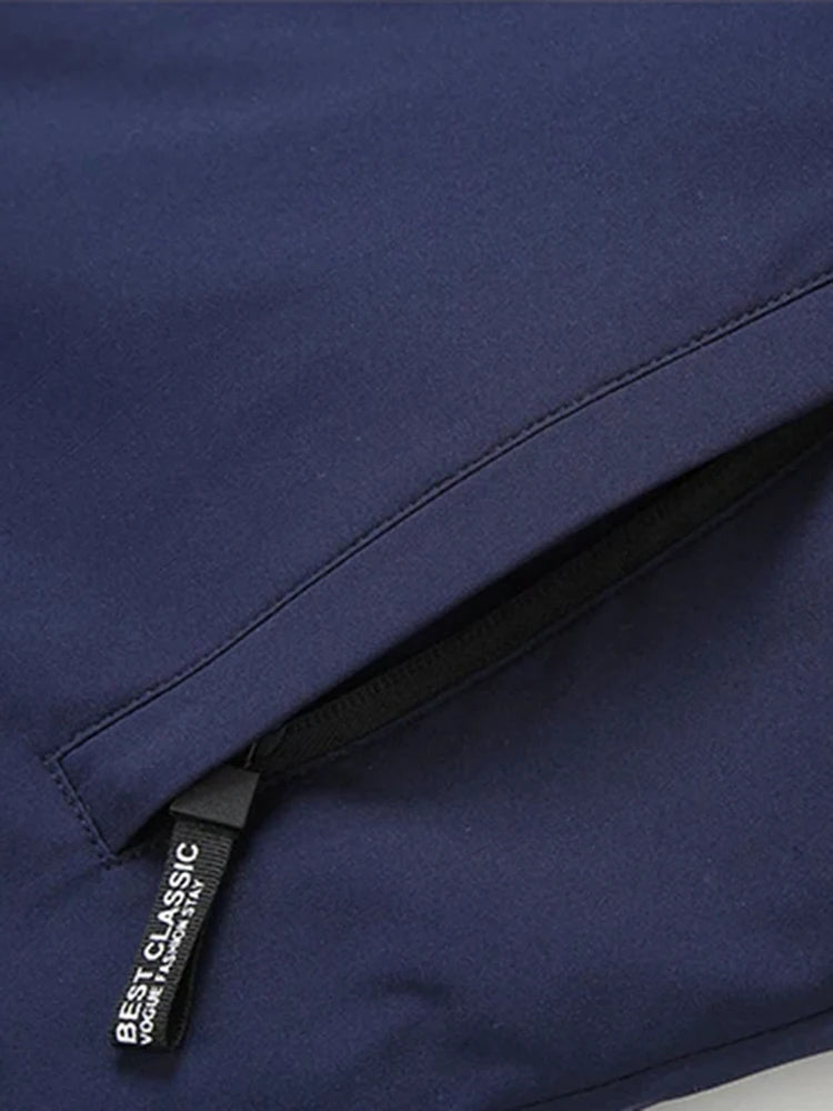 2024 New Men's Padded Cotton Clothing Fashion Casual Solid Color Windproof Lapel Long-Sleeved Jacket Street Beat Men's