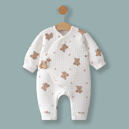 Frühling und Herbst 0-6 Monate Baby Strampler Winter Neugeborene Mädchen Jungen 100 % Baumwolle Kleidung von Langarm Säuglingskleidung Pyjamas.