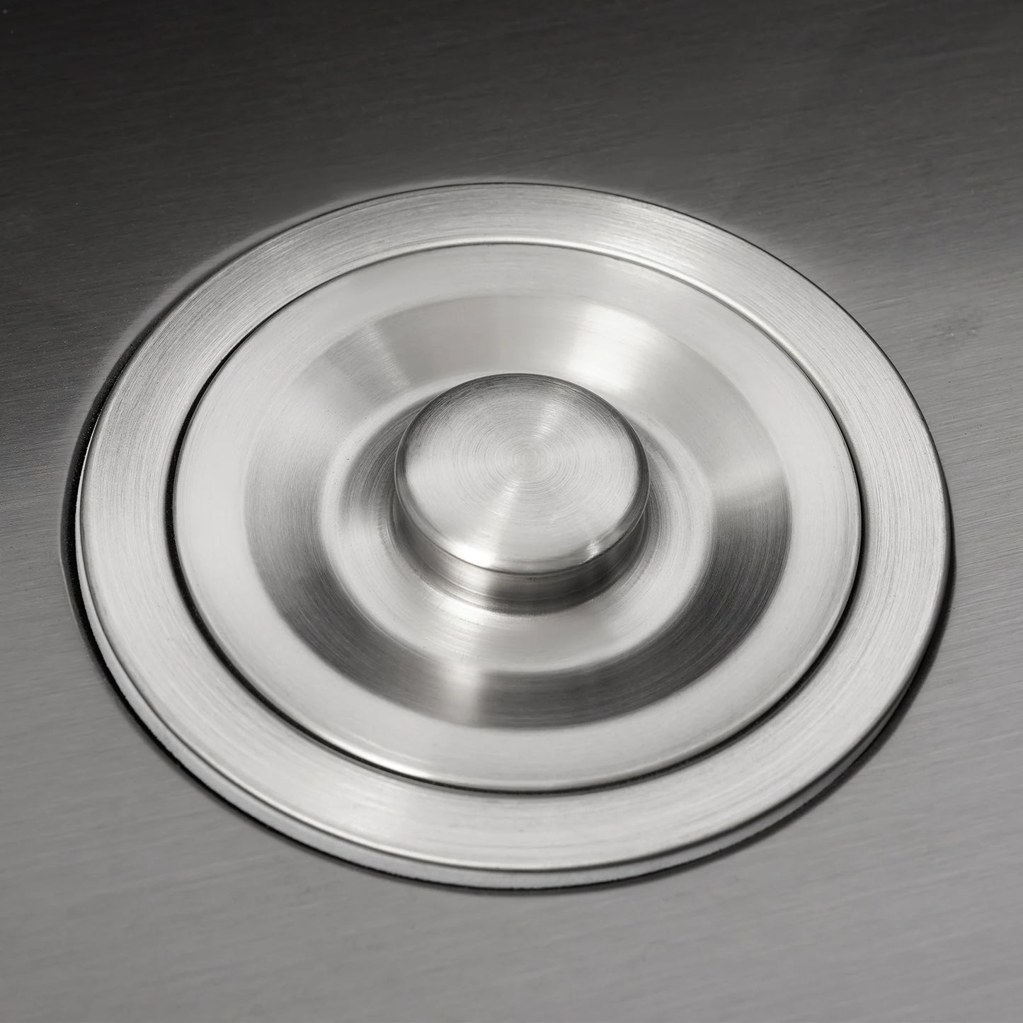 Edelstahlspüle, moderne Küchenspüle, Black Diamond 7843PB, Doppelspüle, Abfluss + Seifenspender zum Reinigen von Geschirr und Gemüse