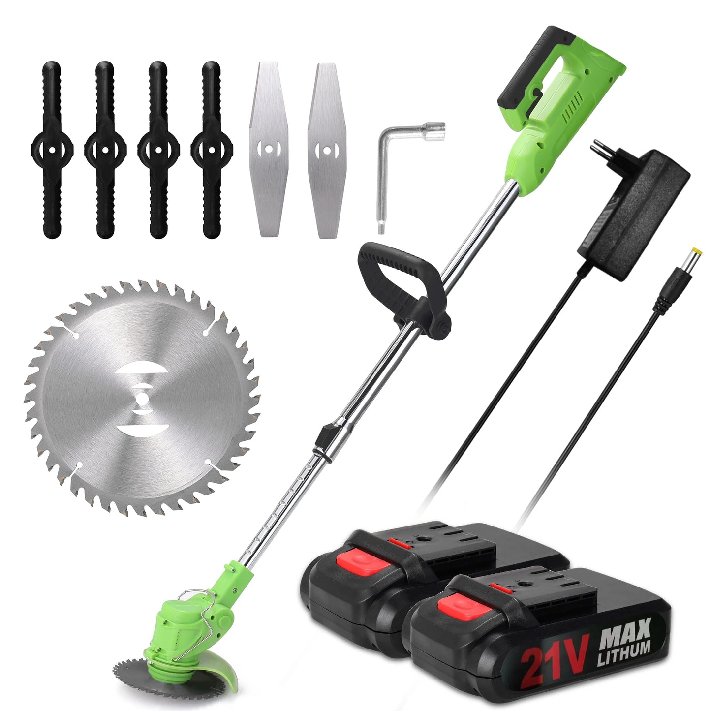 Elektrischer Rasenmäher, 25000 U/min, wiederaufladbar, kabellos, automatischer Rasentrimmer, tragbarer Haushaltsschneider, Garten-Trimmmaschine