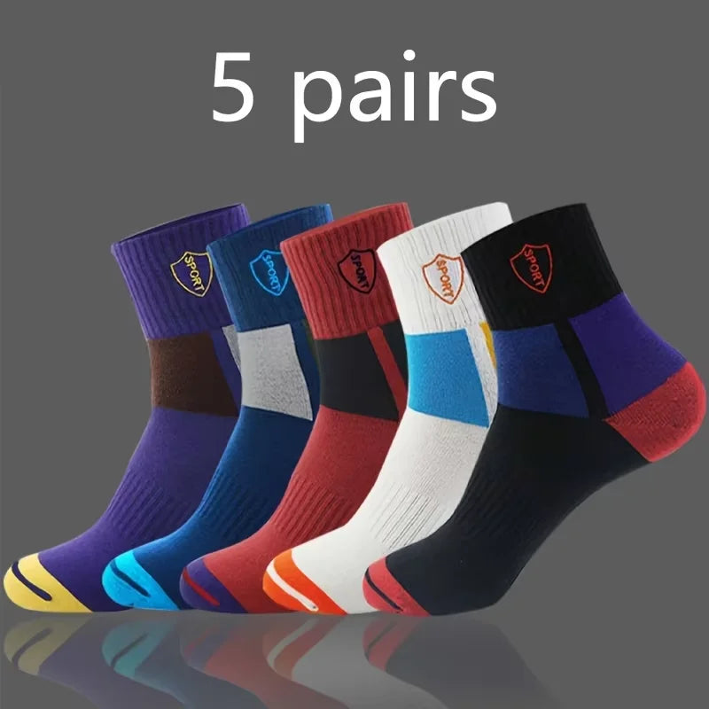 10/5/3MEN'S Mid-calf Socks Cotton Socks for All Seasons, Solid Colour and Versatile.