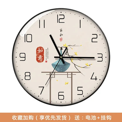 Wanduhr, Wohnzimmer mit Kalender, Zuhause, modisch, einfach, modern, Wanduhr, 2023, neuer Stil, stumm, Licht, Luxus