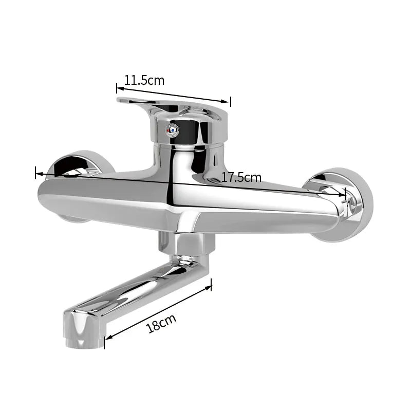 Kitchen Faucet Mixers Wall Mounted Single Handle Mixer Tap Sink Faucet Rotation Hot Cold Water Mixer Mop Pool Tap Basin Faucet