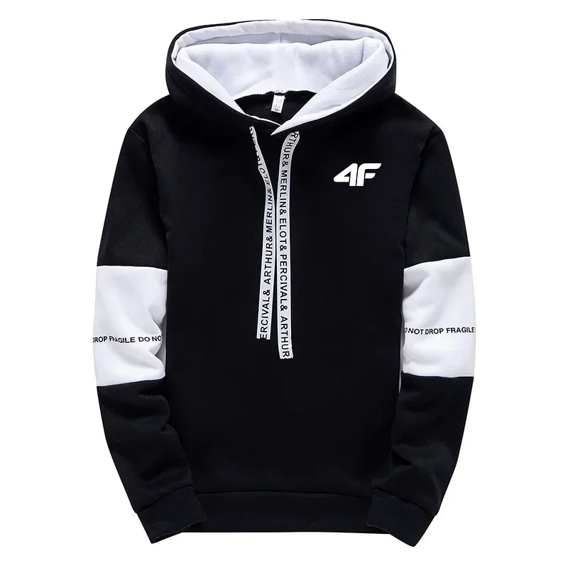 Hot Sale Men's Tracksuit Hooded Long Sleeves Casual Sports Single Piece Sweatshirts And Daily Sweatpants Comfort Outdoor Jogging.