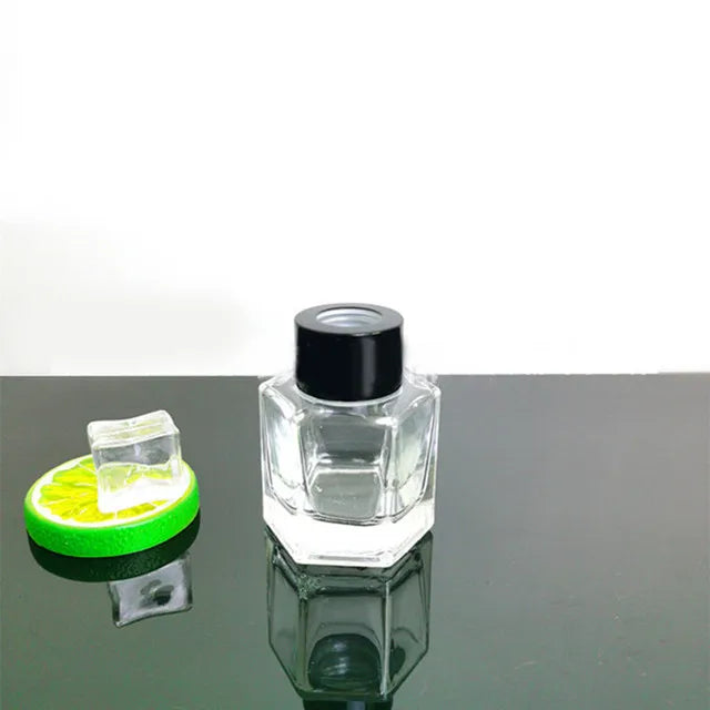 50ml Aromatherapy Bottle Thickened Glass Bottle Perfume Bottle Essential Oil Bottle Home Round Refillable Bottles With Cap.