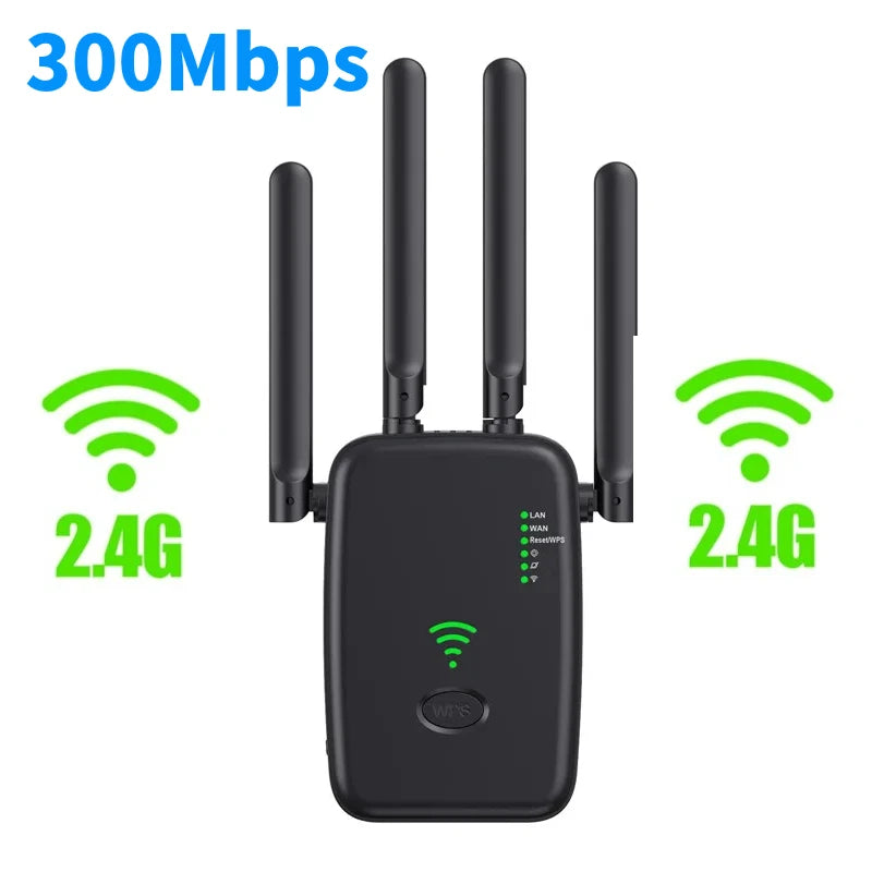 1200Mbps Wireless WiFi Repeater WIFI Range Extender WiFi Signal Booster 5G 2.4G Dual-band Network Amplifier WiFi Router.