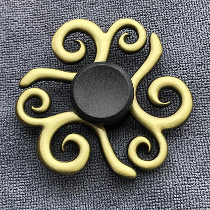 New Bronze Metal Alloy Fidget Spinner R188 Mute Bearing Hand Spinner Fingertip Gyro Stress Relief Toys For Kids Adult.