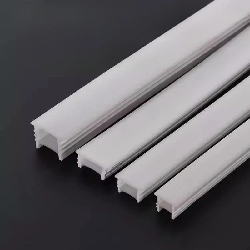 Black Flexible LED Neon Rope Lamp Silicone Tube Diffuser Recessed Channel For WS2811 WS2812B Waterproof Ribbon Neon Strip Lights.