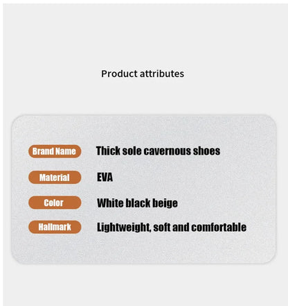 Women's Slippers 9CM High Platform Garden Fashion Clogs Shoes Women's Slippers Thick Bottom EVA Sandals Summer Girls Slippers.