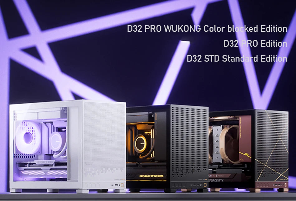 Jonsbo D32 STD/PRO Black MATX Desktop Small Case Support ATX/SFX Power Supply 240 Water Cooling Computer Office PC Case