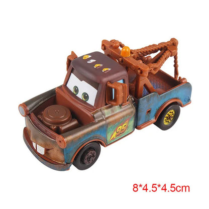 Disney Pixar Cars 2 3 Lightning McQueen Div Fritte Frank Mater Chick Hicks 1:55 Diecast Vehicle Metal Toy Car Kid Birthday Gift