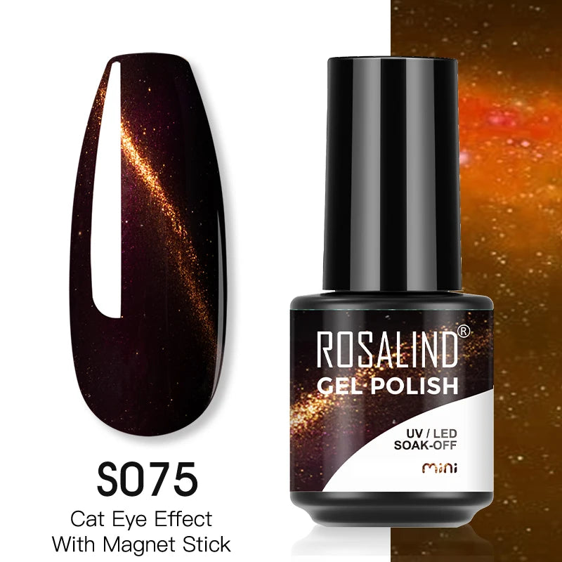 ROSALIND Red Series UV Nail Gel Hybrid Varnish Semi Permanent For Manicure Art Nail Polish Matt Base Top Coat Gel Nail Polish