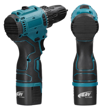 2in1 Akku-Elektroschrauber Bohrer Bürstenloser Motor 45/55 Nm Drehmoment Stufenlose Geschwindigkeitsregelung Hand-Lithium-Treiber-Bohrmaschine