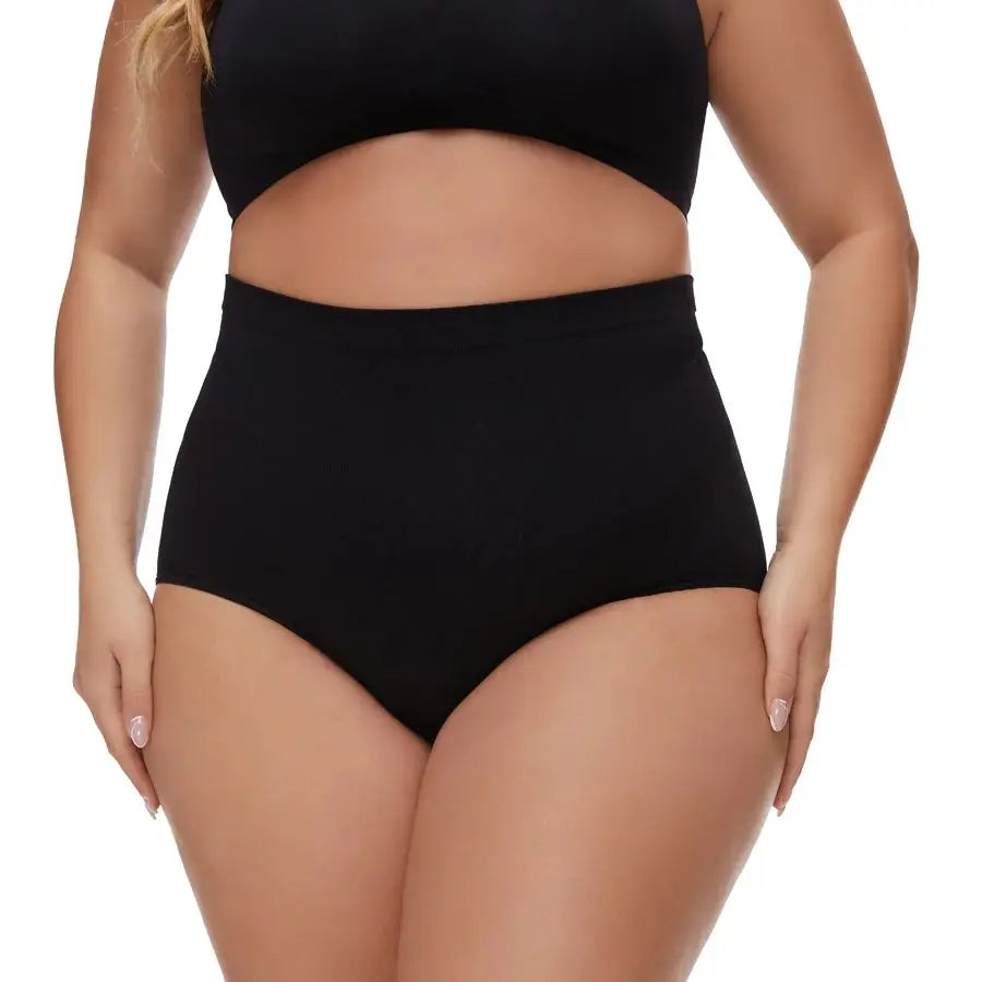 Plus size women's panties Seamless Shapewear shorts High waist belly lift body panties Plus size shapewear bottoms.