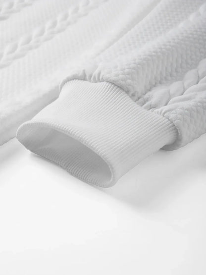 Autumn Casual Long Sleeve Pullover Turtleneck for Old Money Style Solid Color Knitted Jacquard Round Neck Sweater Male Clothing.