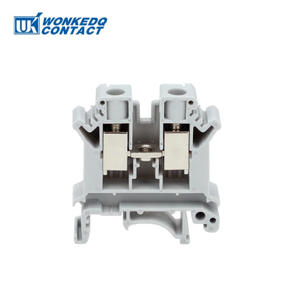 10 Stück UK 10N DIN-Schienenklemmenblock mit Schraubenzug, 10 mm Kabelstecker, mehrfarbig, Universaldraht, elektrischer Steckverbinder UK10N.