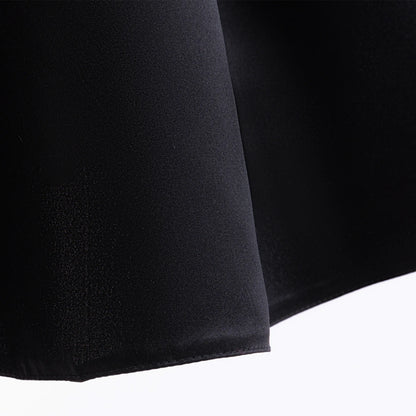Kinder Kleider für Mädchen Vintage Schwarz Satin Prinzessin Kleid für Kinder Konzert Performance Hochzeit Geburtstag Zeremonie Abendkleid