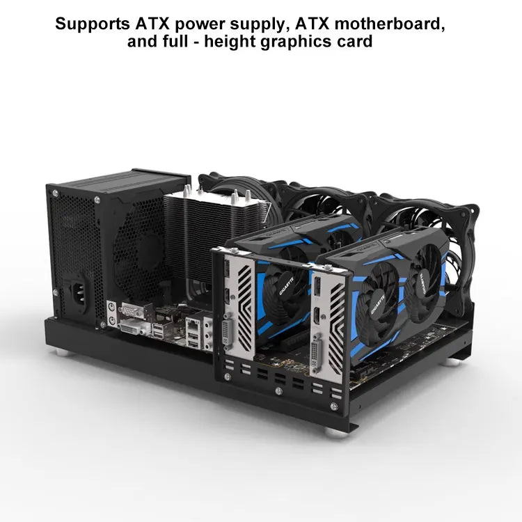 DIY Chassis X79 X99 Computer Case ATX Open Motherboard Holder ATX/-ATX/ITX Open Chassis PC Frame Chassis with Fine Mesh Steel.