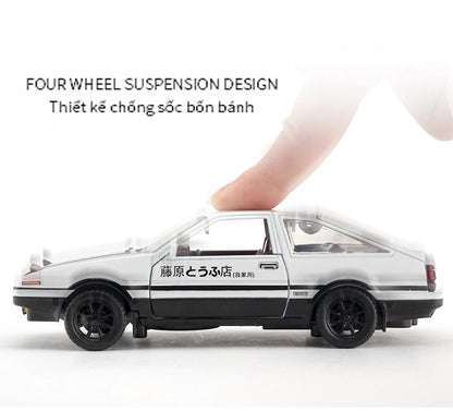 1:32 Simulation AE86 Metal Alloy Toy Car Diecasts Toy Vehicles Decoration Model Miniature Christmas Gift Toys For Children Boy.