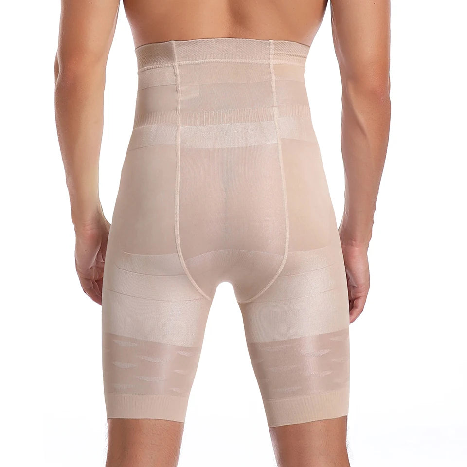 Männer Body Shaper Bauch-steuer Shorts Shapewear Bauch Gürtel Boxer Briefs Hohe Taille Abnehmen Unterwäsche Bein Kompression Höschen