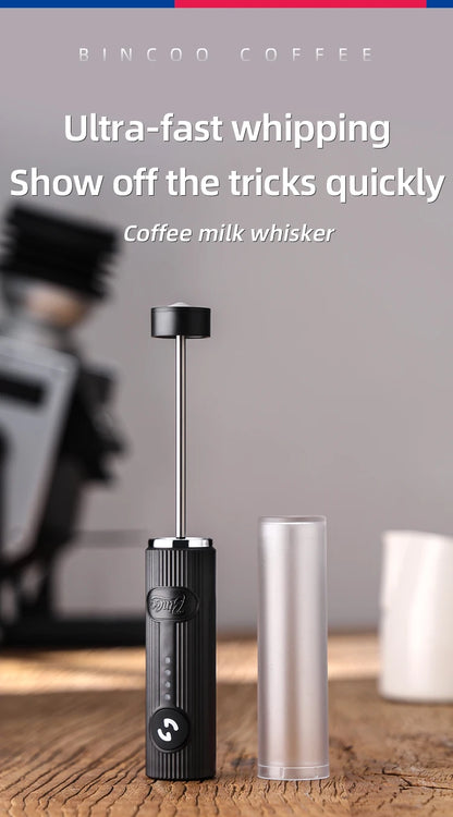 Bincoo New Milk Foamer Coffee Whisk Mixer Electric Blender Egg Beater Mini Frother Handle Stirrer Cappuccino Maker Cooking Tools.