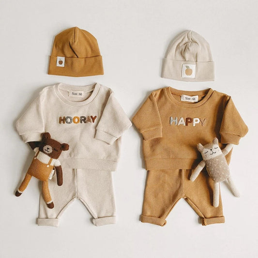 2024 Spring Fashion Baby Clothing Baby Girl Boy Clothes Set Newborn Sweatshirt + Pants Kids Suit Outfit Costume Sets Accessories.