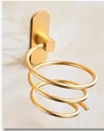 Bad Haartrockner Halter Wand Organizer Spirale Ständer Halter Rack Aluminium Badezimmer Regal Lagerung Zubehör Wand Regal