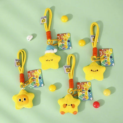 Stern-Schlüsselanhänger für Taschen, Partygeschenke, Geschenke, Cartoon-Stern-Schlüsselanhänger, Zubehör, Weihnachtsdekoration, 2025, Neujahrsgeschenke.