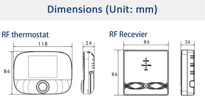 RF Wireless Thermostat Smart WiFi Floor Heating For Gas Boiler Battery Powered Tuya Temperature Controller Receiver Alice Google.