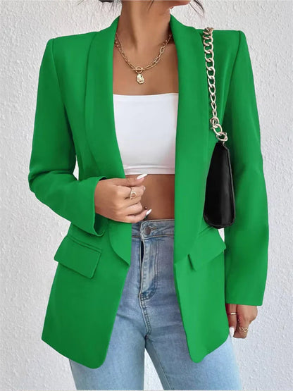 Koreanische Beliebte Rosa Neue Oberbekleidung Frauen 2024 Mode Weiblichen Frühling Jacke Casual Langarm Schwarz Blazer Mäntel