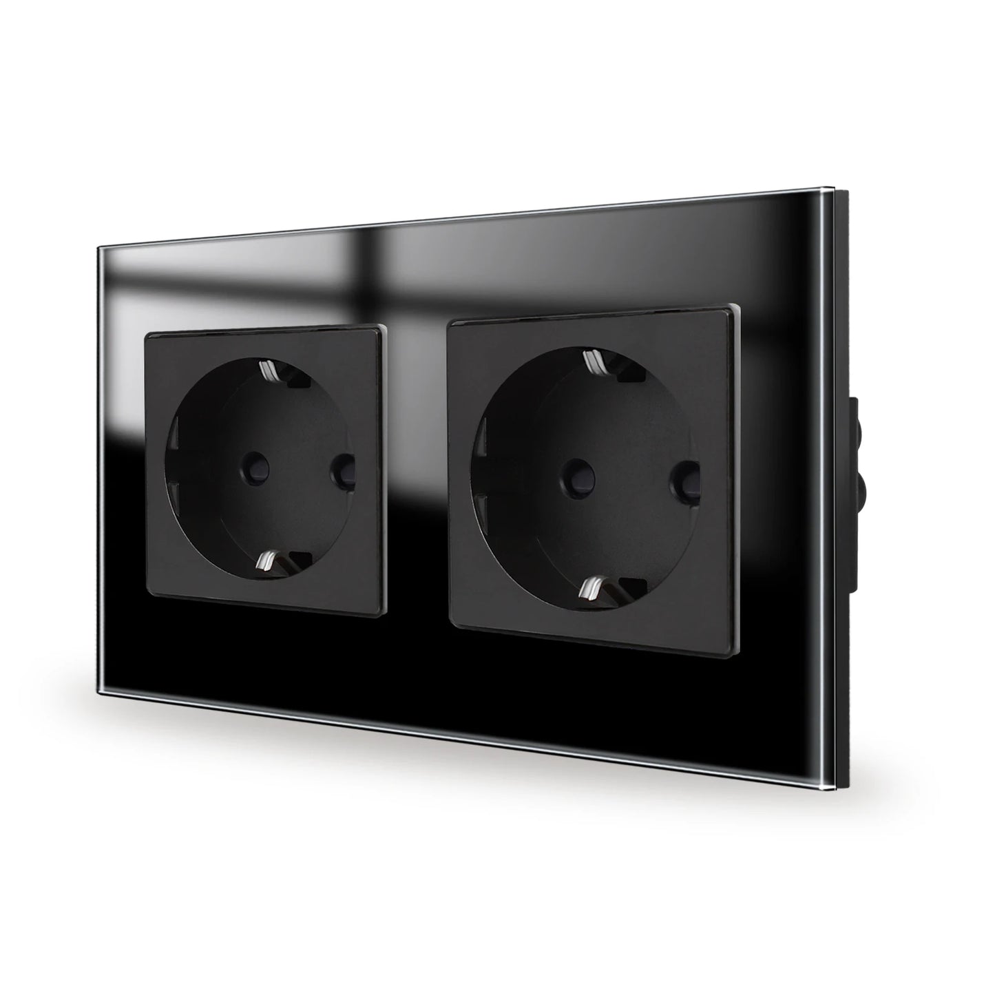 Bingoelec Wandsteckdose, Touch-Lichtschalter mit USB, 20 W, Typ C, Schnellladesteckdose, Glasscheibe, EU-Standard-Steckdosen