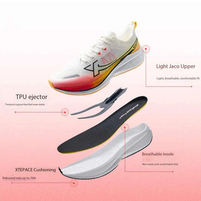 Xtep Five Speed 2.0 Running Shoes For Men  2024 Autumn Comfortable Sports Shoes Jogging Cushioning Sneakers 876319110001.