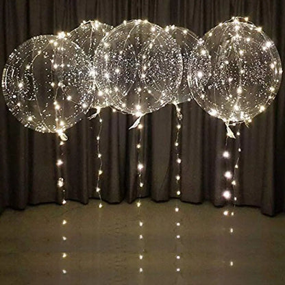 6 stücke 3 satz Transparent Party Glow Bobo Led Ball Leuchten Ballons Hochzeit Blase Ballon Hochzeit Geburtstag Dekoration einzigen.