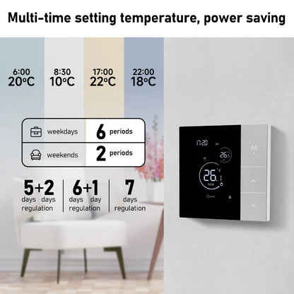 WiFi Thermostat Tuya Smart Home Thermoregulator For Boiler/Electric/Underfloor Heating Temperature Controller Alice Alexa Google.