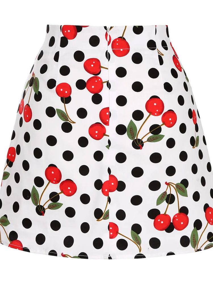 Cotton Y2K Summer Mini Skirts Women Harajuku Pencil Beach Streetwear Vintage Black Floral Print Short A Line Skirt Falda Corta.