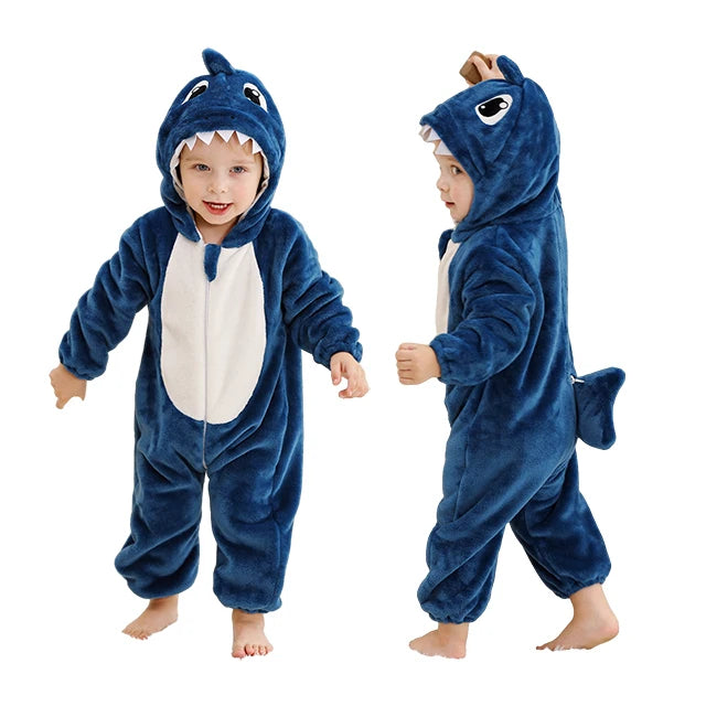 MICHLEY Winter Baby Strampler Mit Kapuze Flanell Cosplay Kleinkind Infant Kleidung Insgesamt Bodys Overall Kostüm Für Kinder Mädchen Junge.
