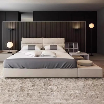 Ästhetik Minimalistisches Bett Nordisches Design Modisches High-End-modernes Bett Bequeme leichte Luxusqualität Cama De Casal-Möbel